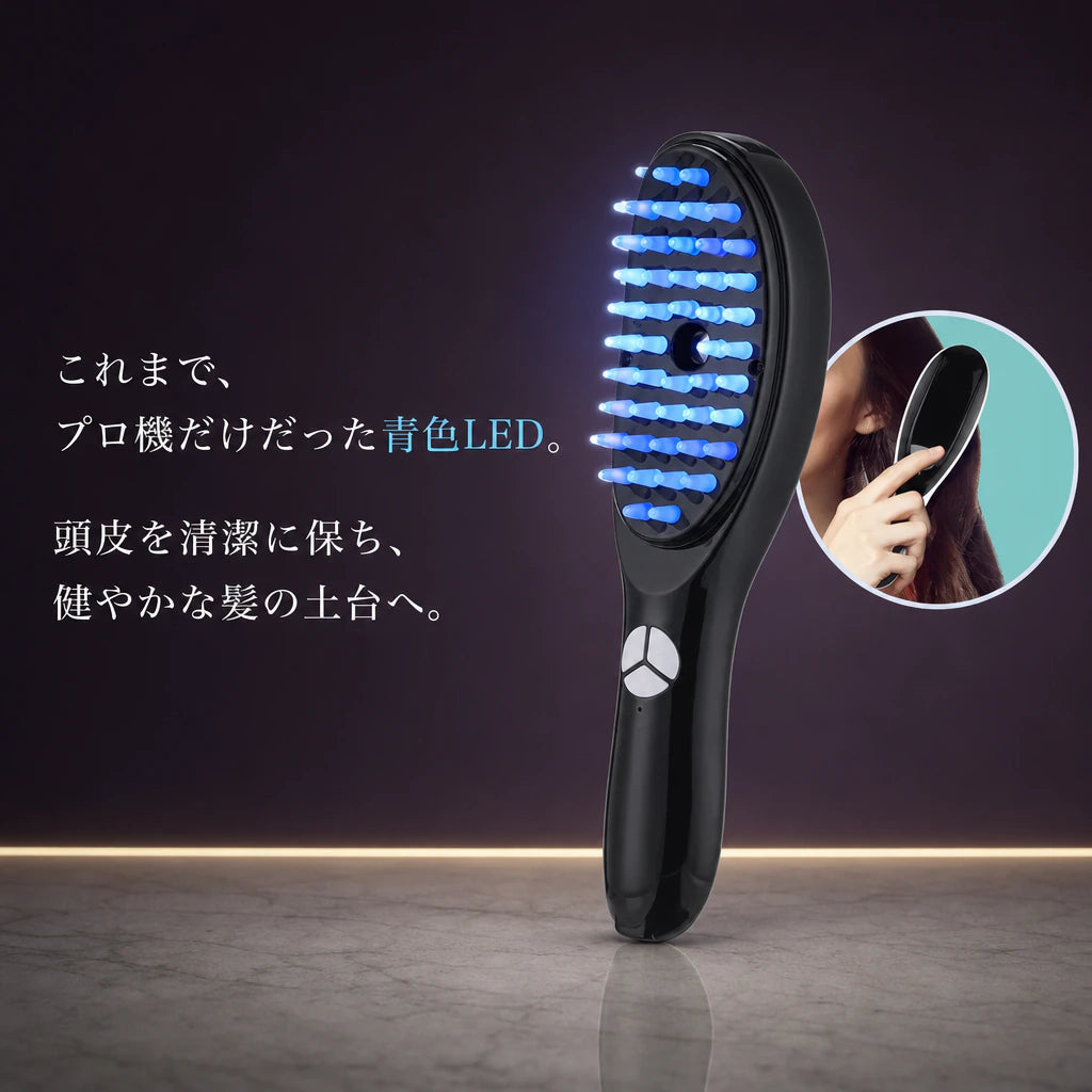 艶めき ヘッドスパブラシ TheraBrush｜香りで終わる4-in-1頭皮ケア