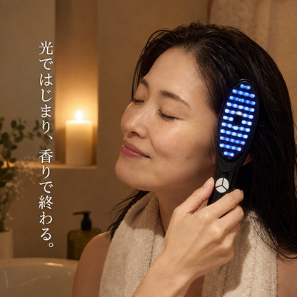 艶めき ヘッドスパブラシ TheraBrush｜香りで終わる4-in-1頭皮ケア