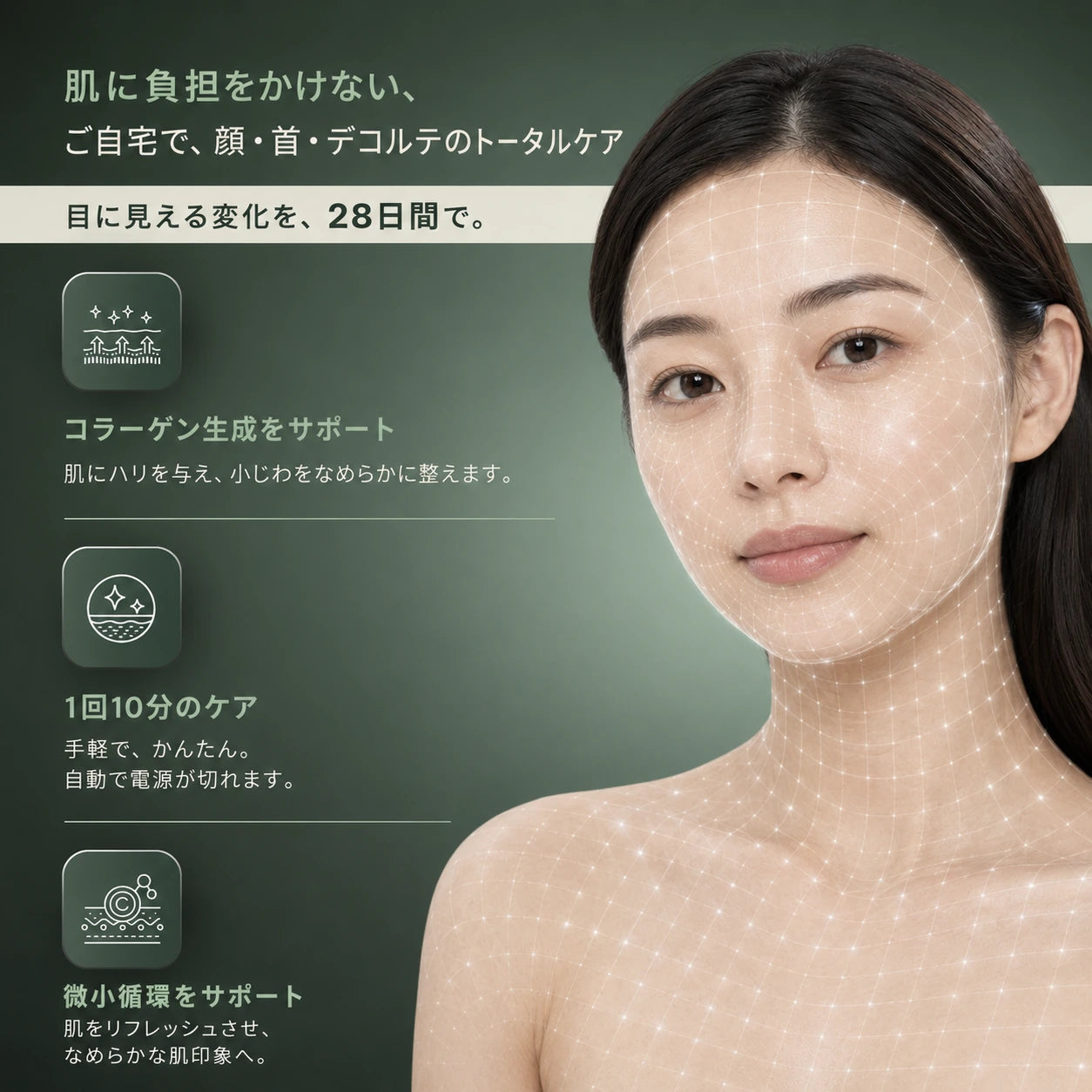 プロ仕様 顔・首・デコルテLEDマスクキット ― 850nm近赤外線テクノロジー