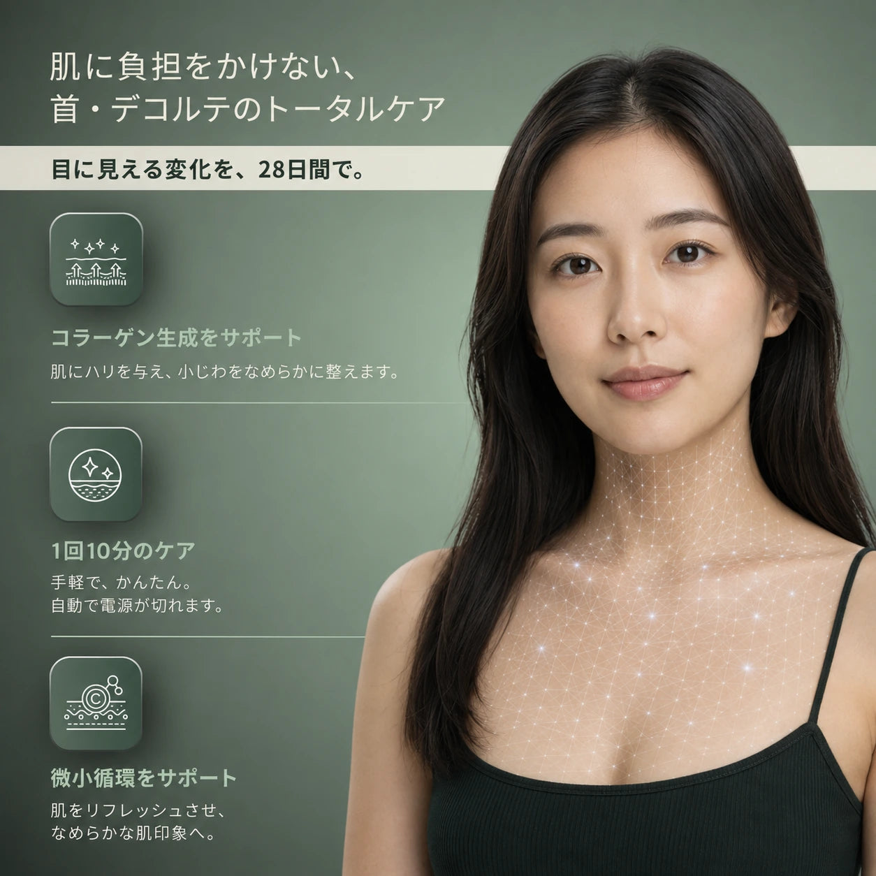 プロ仕様 首・デコルテLEDマスク ― 850nm近赤外線テクノロジー